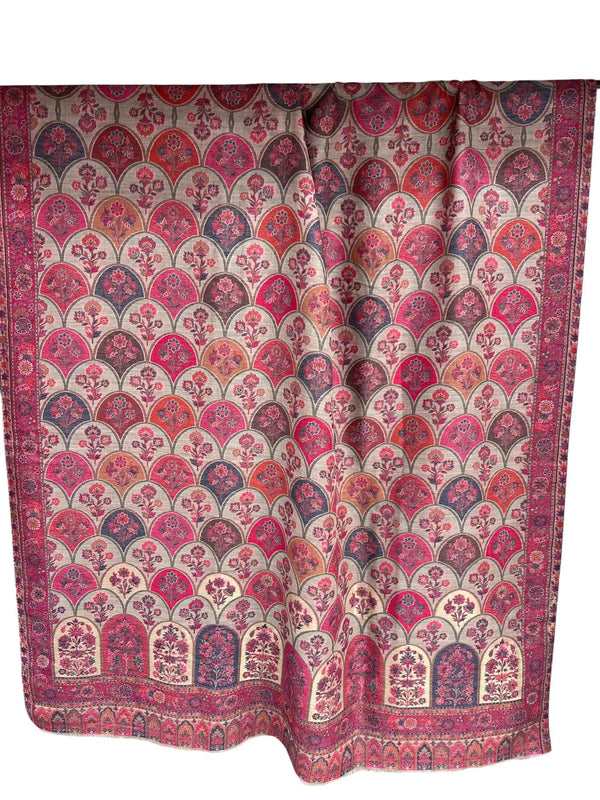 Elegant Floral Pashmina Shawl Wrap for Timeless Style