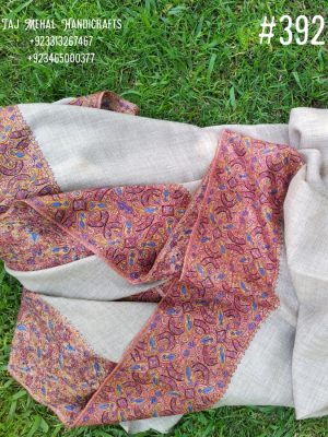 Kashmir Sozni Border Embroidery Shawl