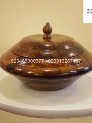 Wooden Hot Pot Carve Small