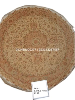 Tabriz Shahi Round Rug: 6.5 x 6.5