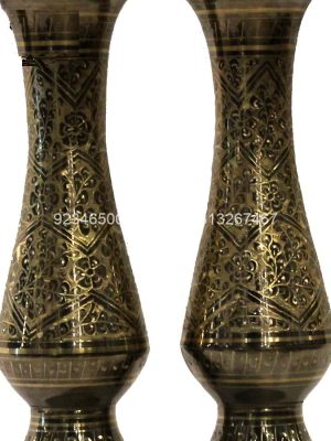 Handmade Brass Vase 10″ Pair