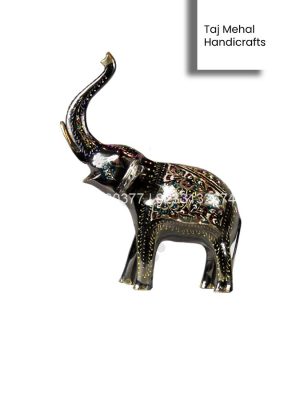 Handmade Brass Elephant at Guard Figurine 8″ Fancy