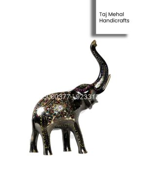 Handmade Brass Elephant at Guard Figurine 8″ Fancy