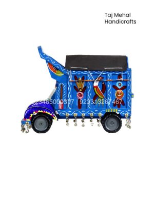 Handmade Wooden Pakistani Traditional Truck with Truck Art