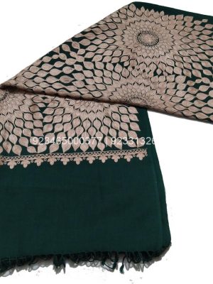 Beautiful Green Sun Flower Design Aari Jama Embroidered