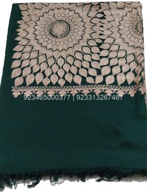 Beautiful Green Sun Flower Design Aari Jama Embroidered