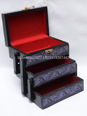 Multi Layer Laquer Jewelry Box