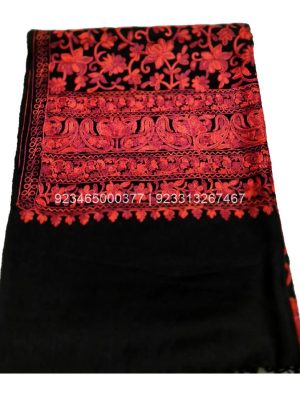 Black and Maroon Aari work Jama with Embroidery