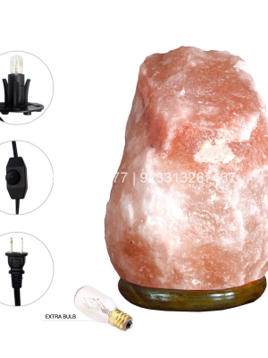 Himalayan Rock Salt Lamp – 7 – 8″ With Chord And Bulb