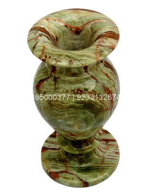 Decorative Multi Green Onyx Flower Vase