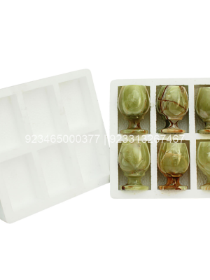 Multi Green Onyx Sherry Glass 3″( Pack Of 6 )