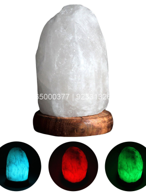 White Himalayan Rock Salt USB Lamp