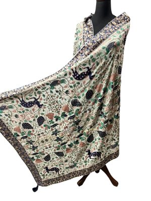 Chiffon Embroidered Parsi Work Dupatta