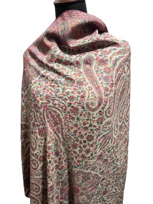 Kani Pashmina Shawl – White