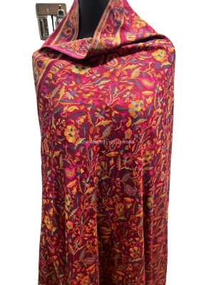 Kani Pashmina Shawl – Maroon