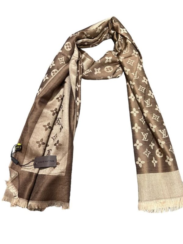 Louis Vuitton Cashmere Printed Scarf - Brown Scarves and Shawls