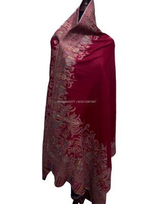 Pashmina kani Shawl with Mughal Darbar Design