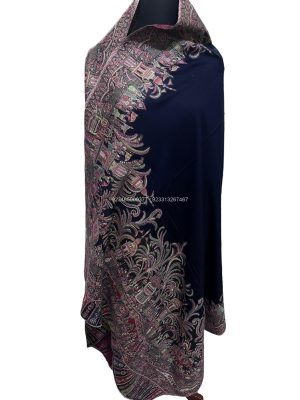 Pashmina kani Shawl with Mughal Darbar Design