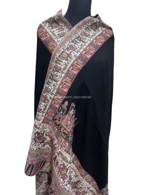 Pashmina Shawl with Mughal Art Palla