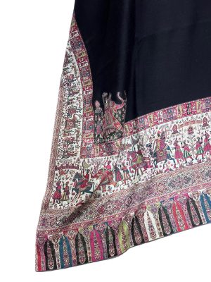 Pashmina Shawl with Mughal Art Palla