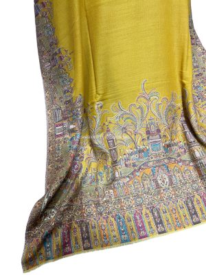 Pashmina kani Shawl with Mughal Art – Barat Design